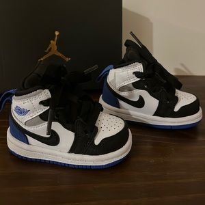 Nike Air Jordan 1 Mid SE Toddler Blue Black